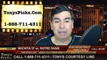 Notre Dame Fighting Irish vs. Wichita St Shockers Free Pick Prediction NCAA Tournament College Basketball Odds Preview 3-26-2015