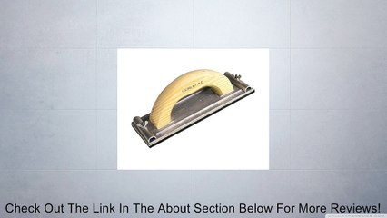 Goldblatt G05447 Hand Sander with Wood Handle Review