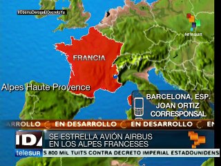 Vicepresidenta de España viaja a Francia tras accidente de avión