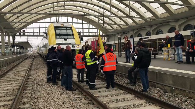 Grève Mory Gare de Reims
