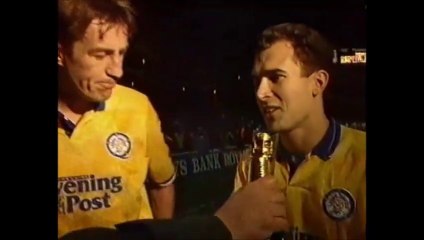 Lee Chapman & Tony Dorigo - Post Aston Villa 24/11/91 #LUFC