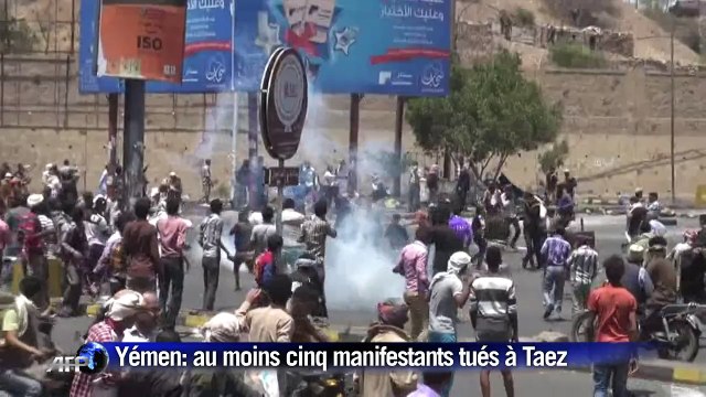 Yémen: au moins 5 manifestants tués, 80 blessés à Taez