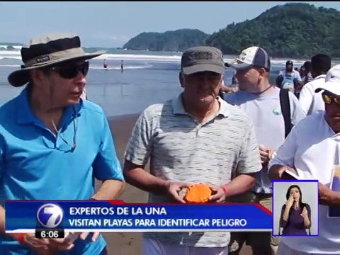 Expertos de la UNA visitan playas para determinar su peligrosidad