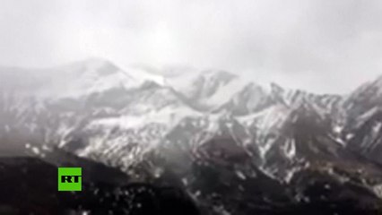 Primeras imágenes desde el lugar del accidente de avión en Francia
