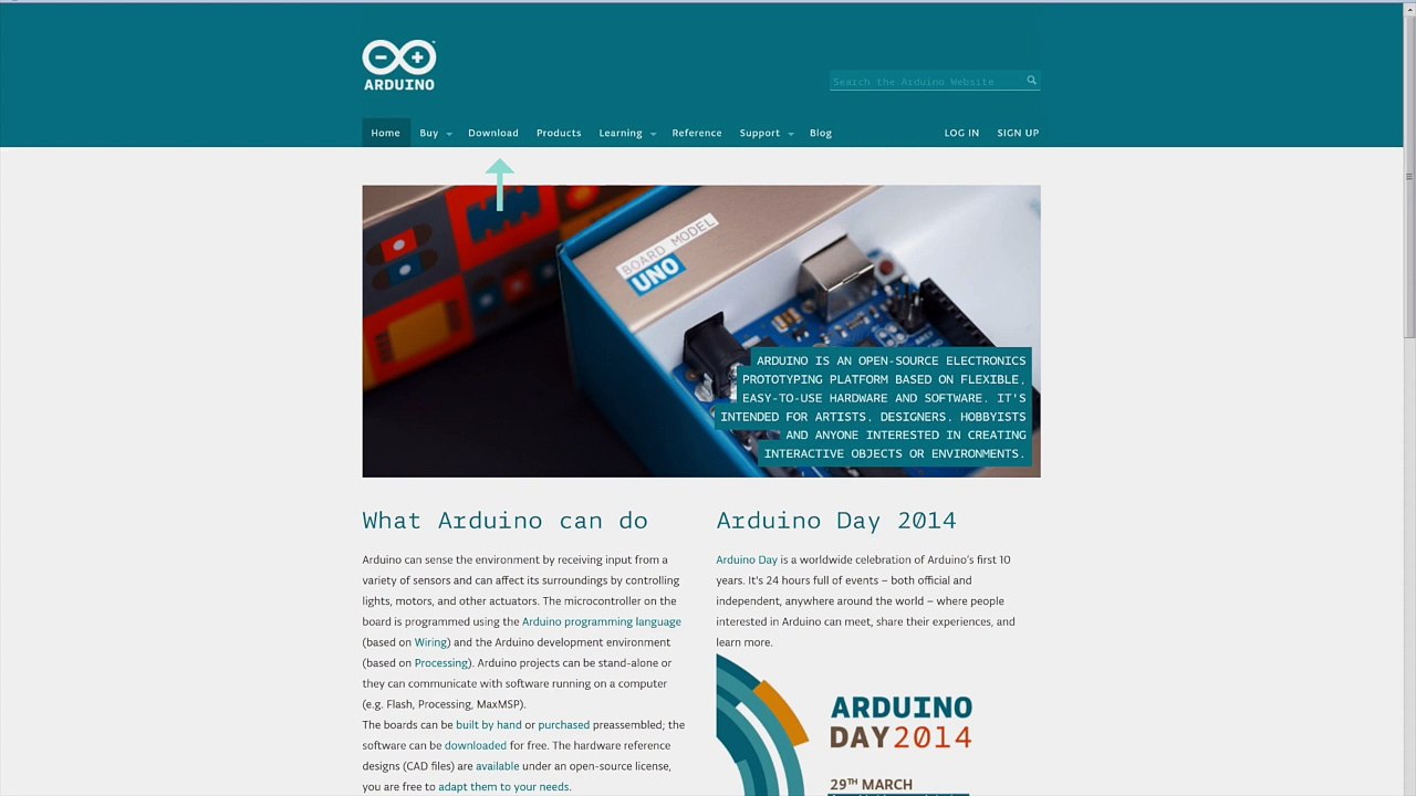 Installation du logiciel Arduino