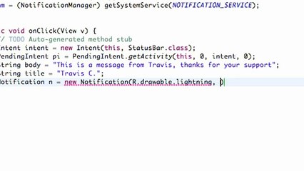 Android Application Development - 190 - Setting up a Notification2.mp4