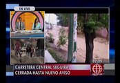 Huaico en Chosica: Carretera Central estará cerrada entre 5 y 6 días
