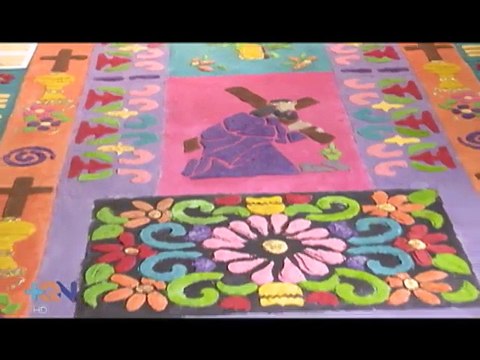 Alfombras de aserrín adornarán calles en Semana Santa