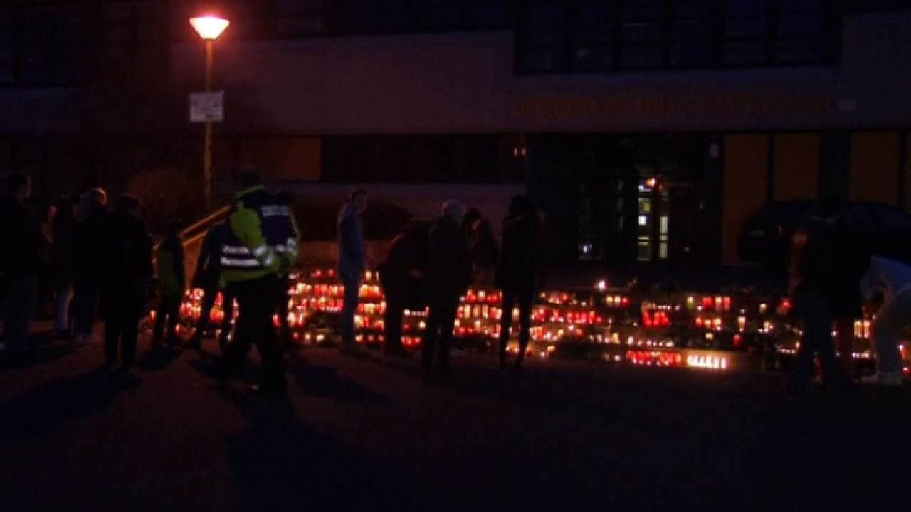 Footage of Germanwings plane crash site in the French Alps