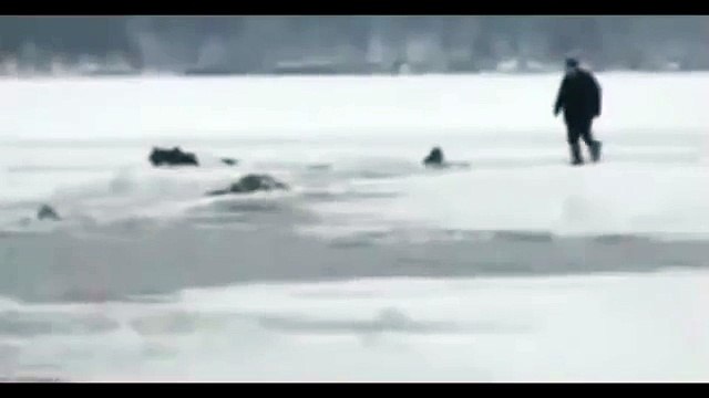 Кадры гибели В. Януковича-младшего. Машина провалилась под лед на Байкале