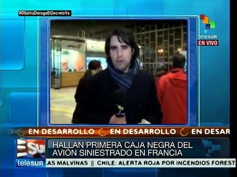 Francia: hallan una de las cajas negras del avión A320 siniestrado