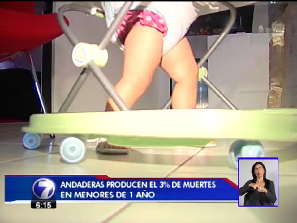 Andaderas producen el 30% de las lesiones graves en menores de dos años