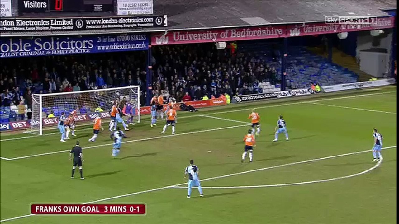 Luton 2 vs 3 Wycombe ~ Sky Bet League Two ~ 24.03.2015 ~ All Goals & Highlights