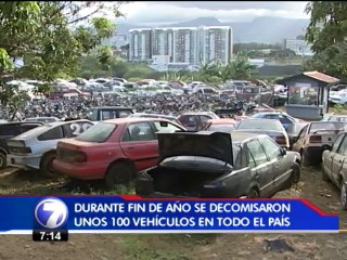 ¿Quiere recuperar su carro decomisado? Pague multas, marchamo y Riteve