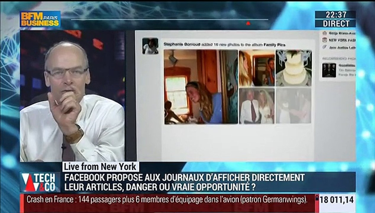 Live from New York: Facebook propose aux journaux de publier directement leurs articles - 24/03