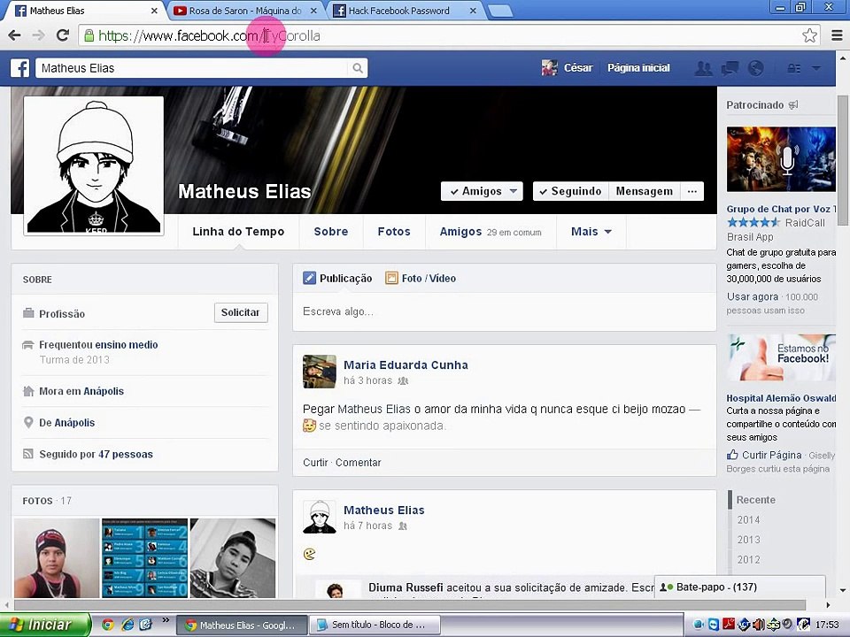 COMO DESCOBRIR SENHA E E-mail DE FACEBOOK SEM PROGRAMAS HD 2015 - YouTube