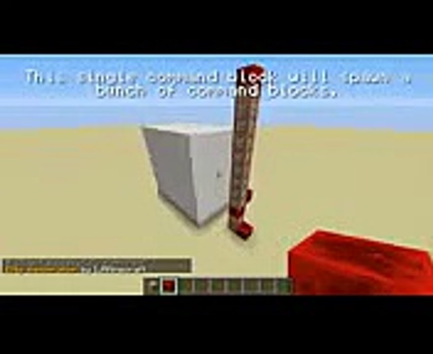 Minecraft - City Generator with only one command block
