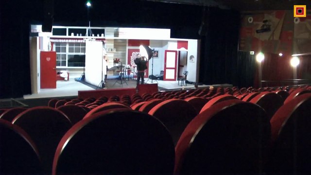 Sesja zdjęciowa aktorów w Teatrze Kwadrat