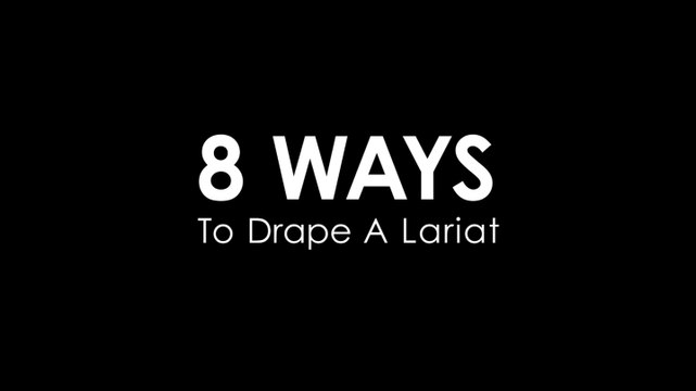 8 Ways To Drape A Lariat Necklace by ISHARYA Jewelry