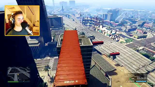 GTA 5 Xbox One - Insane First Person Stunt Races (GTA 5 Funn