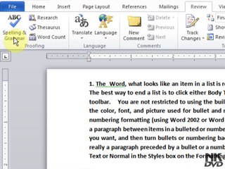 Lesson # 94 Spelling And Grammar Checker