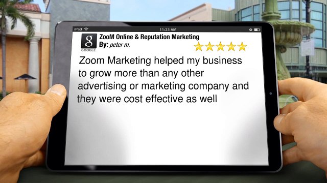 ZooM Online & Reputation Marketing Amazing Five Star Review by peter m.