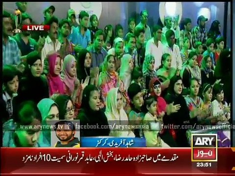 Shahid Afridi speaks to Pakistan cricket fans in Har Lamha Purjosh