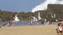 This beach in Puerto Rico Has a Natural Rock Barrier