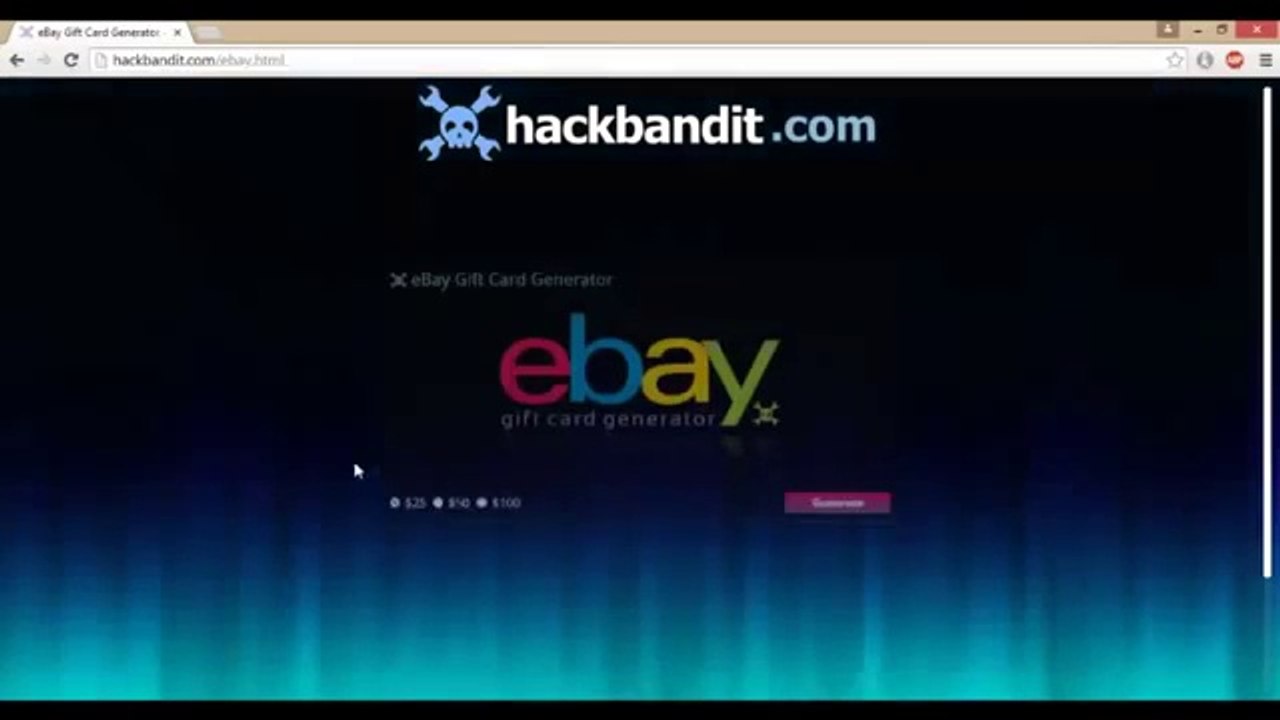 eBay Gift Card Generator 2015
