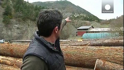 Los vecinos de Barcelonnette testigos del accidente aéreo