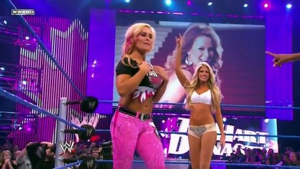 Michelle McCool and Layla vs. Natalya and Kelly Kelly