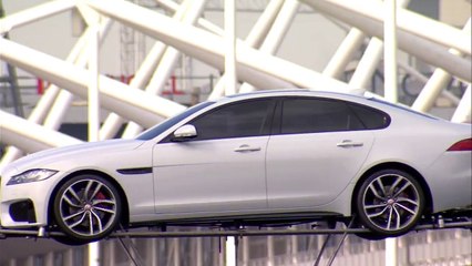2016 Jaguar XF Unveiled In a Tight Rope Stunt