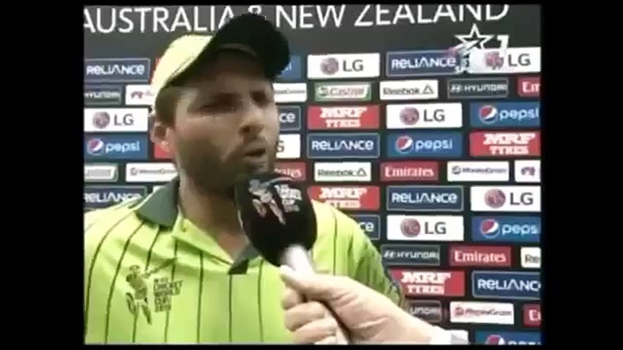 Shahid Afridi Says My Nigga During Match Interview