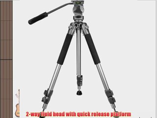 BARSKA Professional Tripod Extendable to 66 w/ Carrying Case