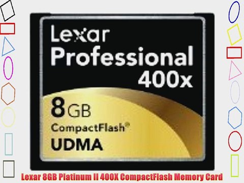 Lexar 8GB Platinum II 400X CompactFlash Memory Card