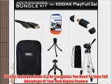 Accessories Bundle Kit For Kodak PlayFull Ze1 HD Video Camera (New Model) Includes Micro HDMI
