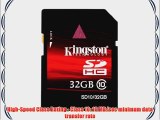 Kingston Digital Inc. 32 GB SDHC Flash Memory Card SD10/32GB - Black [Frustration Free Packaging]