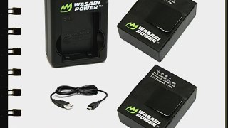 Wasabi Power Battery (2-Pack) and Dual Charger for GoPro Hero3 Hero3  and GoPro AHDBT-201 AHDBT-301