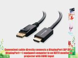 Cable Matters Gold Plated DisplayPort to HDMI Cable 35 Feet
