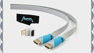Aurum Flat Series - Flat HDMI Cable with Ethernet (100 FT) - Supports 3D