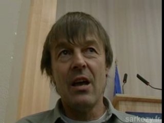 Colloque sur l'écologie: Nicolas Hulot
