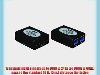 Tripp Lite HDMI over Dual Cat5 / Cat6 Extender Transmitter and Receiver for Video and Audio