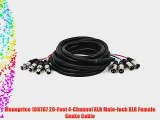 Monoprice 108767 20-Feet 4-Channel XLR Male-Inch XLR Female Snake Cable