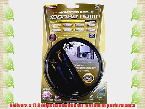 Monster Ultimate High Speed Cable with Ethernet MC 1000HD P-2M - 17.8Gbps 2m/6.6Ft
