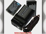 2Pcs Battery Charger for Sony DVD HandyCam DCR-DVD105 DCR-DVD202E DCR-DVD203 DCR-DVD203E DCR-DVD205
