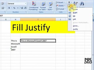 Lesson # 34 The Fill Justify (Microsoft Office Excel 2007 Tutorial)