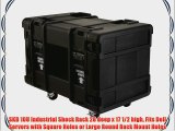 SKB 10U Industrial Shock Rack 28 deep x 17 1/2 high Fits Dell Servers with Square Holes or