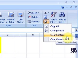 Lesson # 35 The Clear (Microsoft Office Excel 2007 Tutorial)