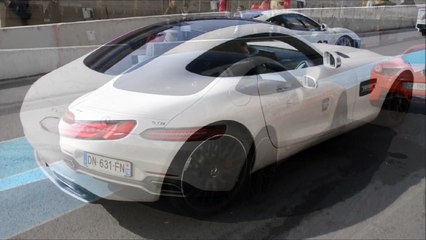 La Mercedes AMG GTs sur la piste du Mans @Exclusive Drive