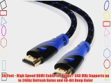 Aurum Cables High Speed HDMI Cable 26 AWG (50 Ft) - Supports 3D Ethernet and Audio Return [Newest